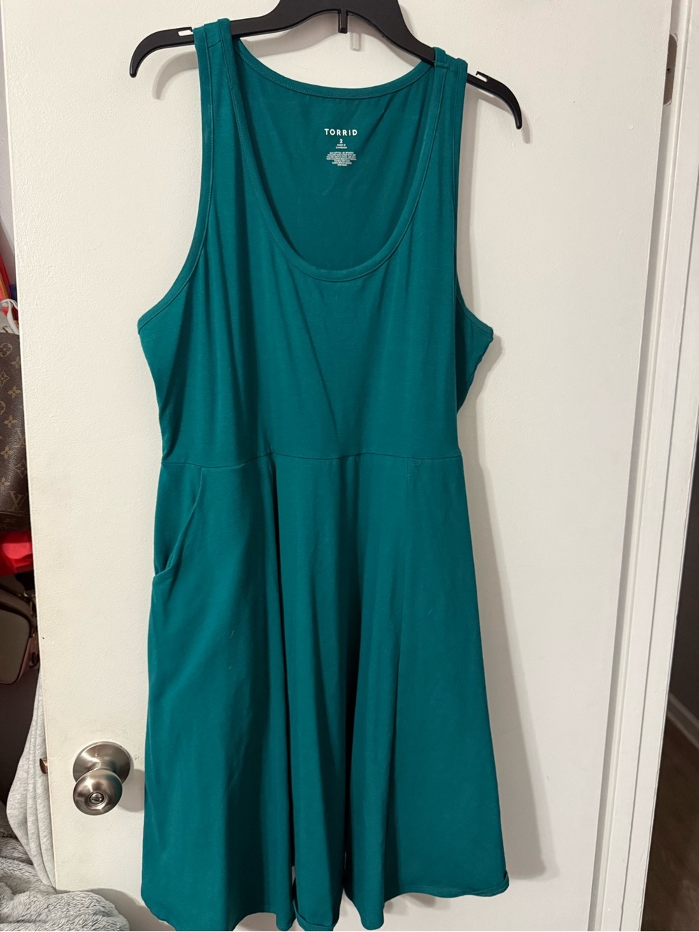 torrid Teal Scoop-Neck Tank Skater Dress